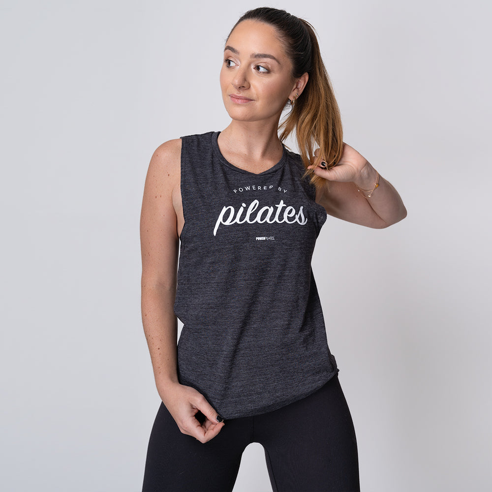 
                  
                    Load image into Gallery viewer, Powered By Pilates Muscle Tank
                  
                